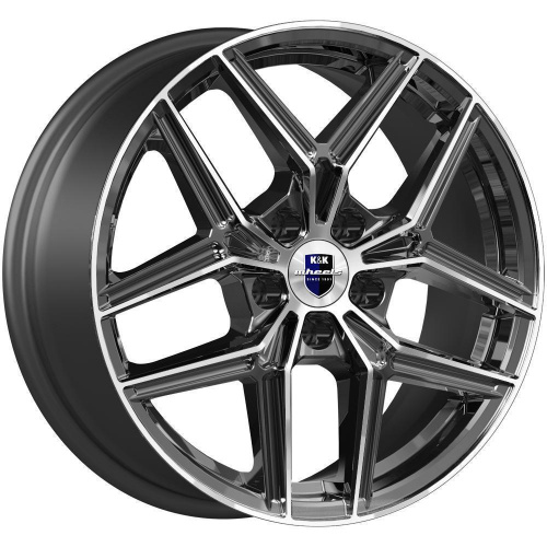 R17'' 5x110 ET45  7J Кик KC-1025 67.1 алмаз черный