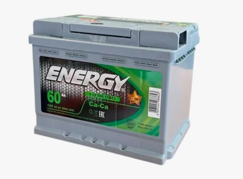 Energy 12V 60 Ah 580A R+
