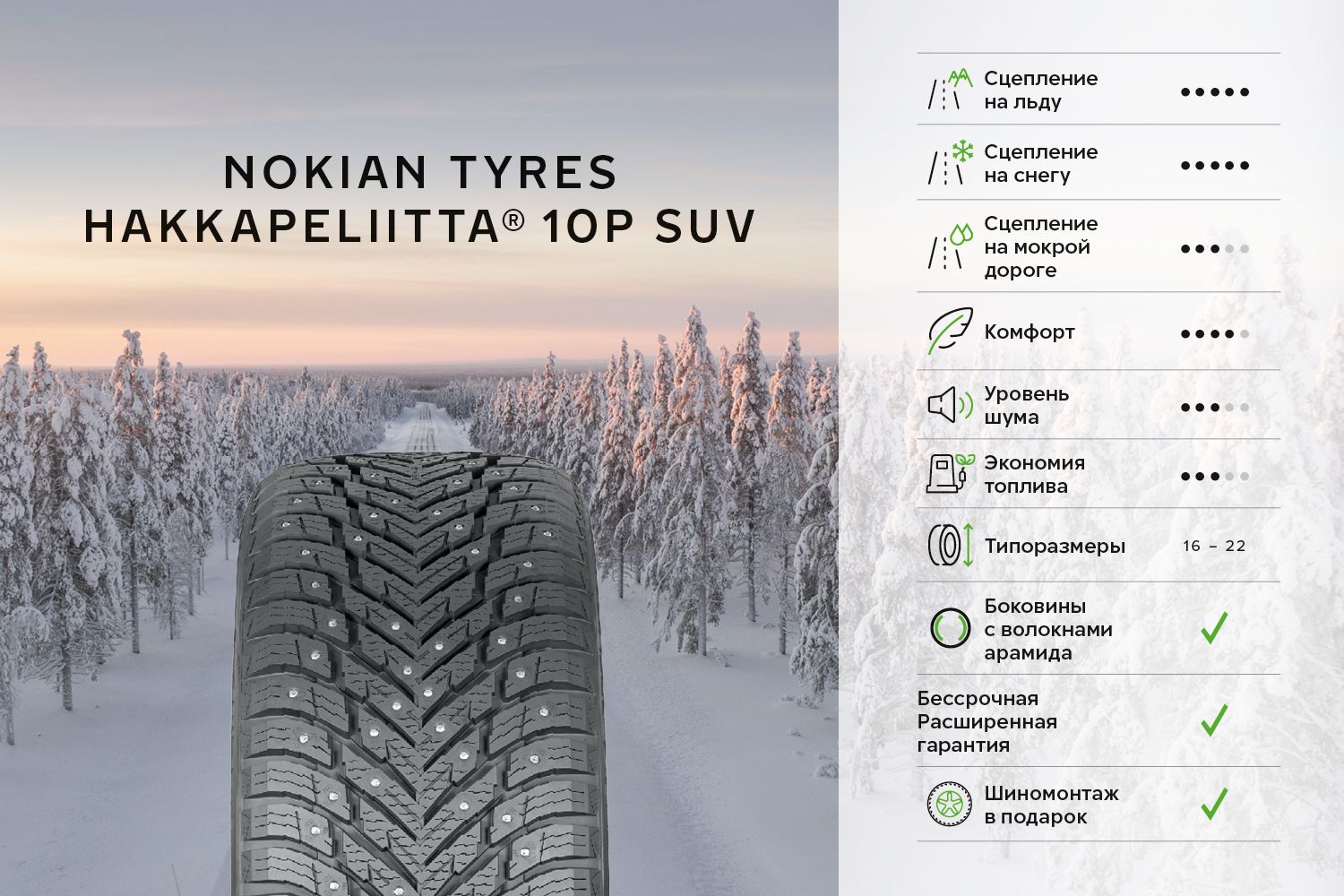 NOKIAN TYRES HAKKAPELIITTA 10P SUV №1